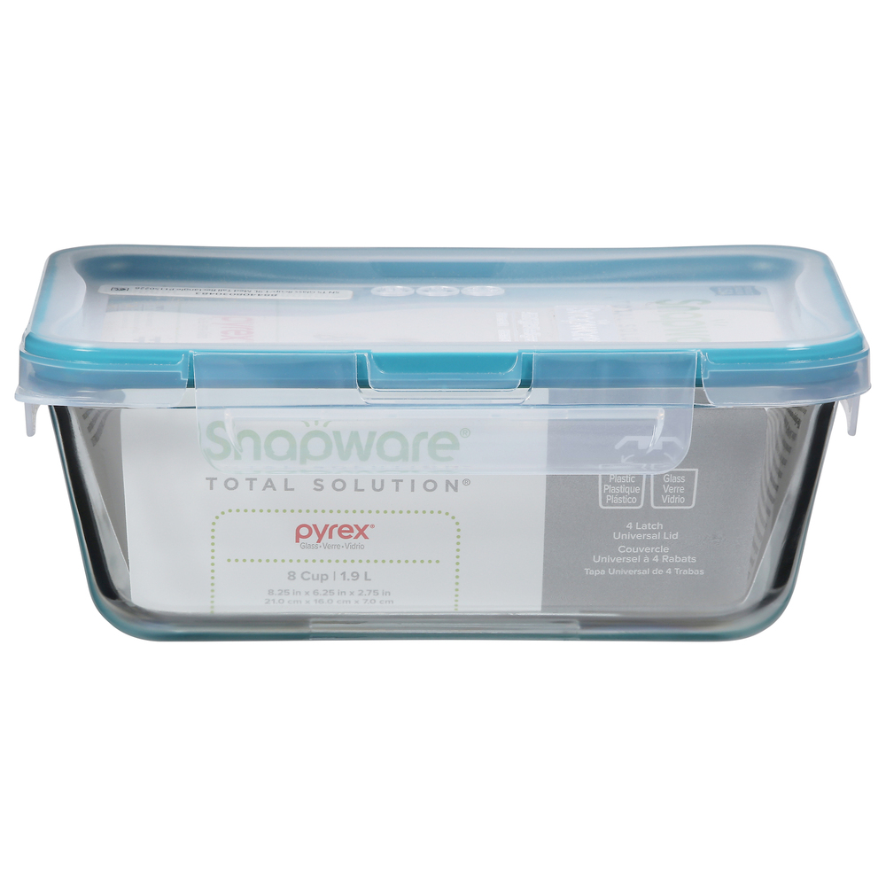 Pyrex Snapware Total Solution Write & Erase 2 Cup Container 1 Ea