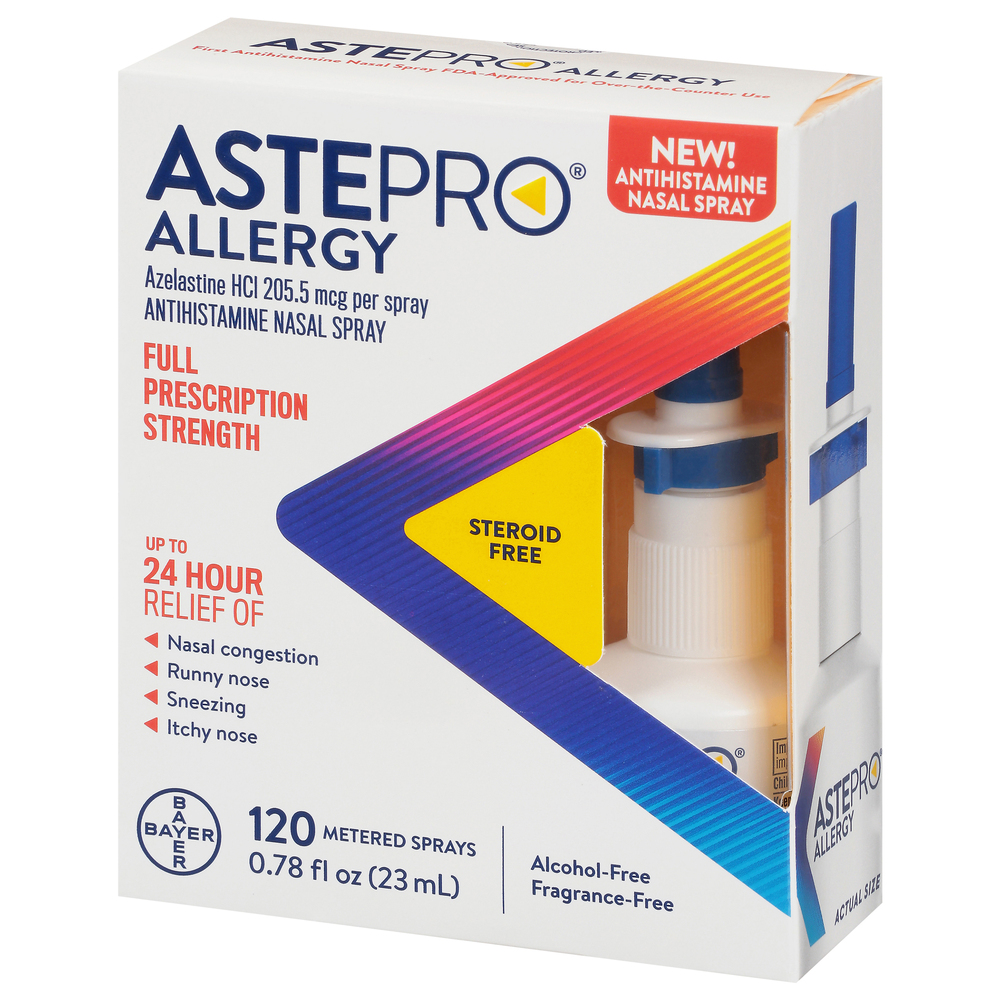 Astepro Nasal Spray, Antihistamine, Full Prescription Strength, Allergy ...