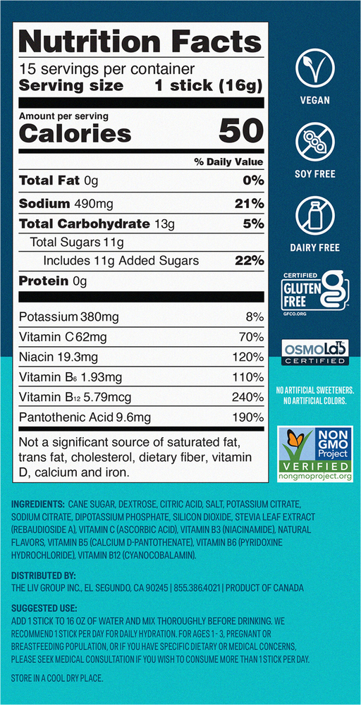 Liquid I.V. Hydration Multiplier Electrolyte Drink Mix, Golden Cherry