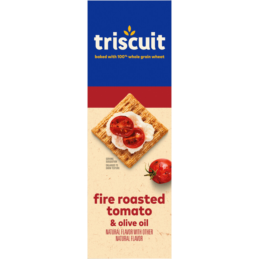 TRISCUIT Triscuit Fire Roasted Tomato & Olive Oil Whole Grain Wheat