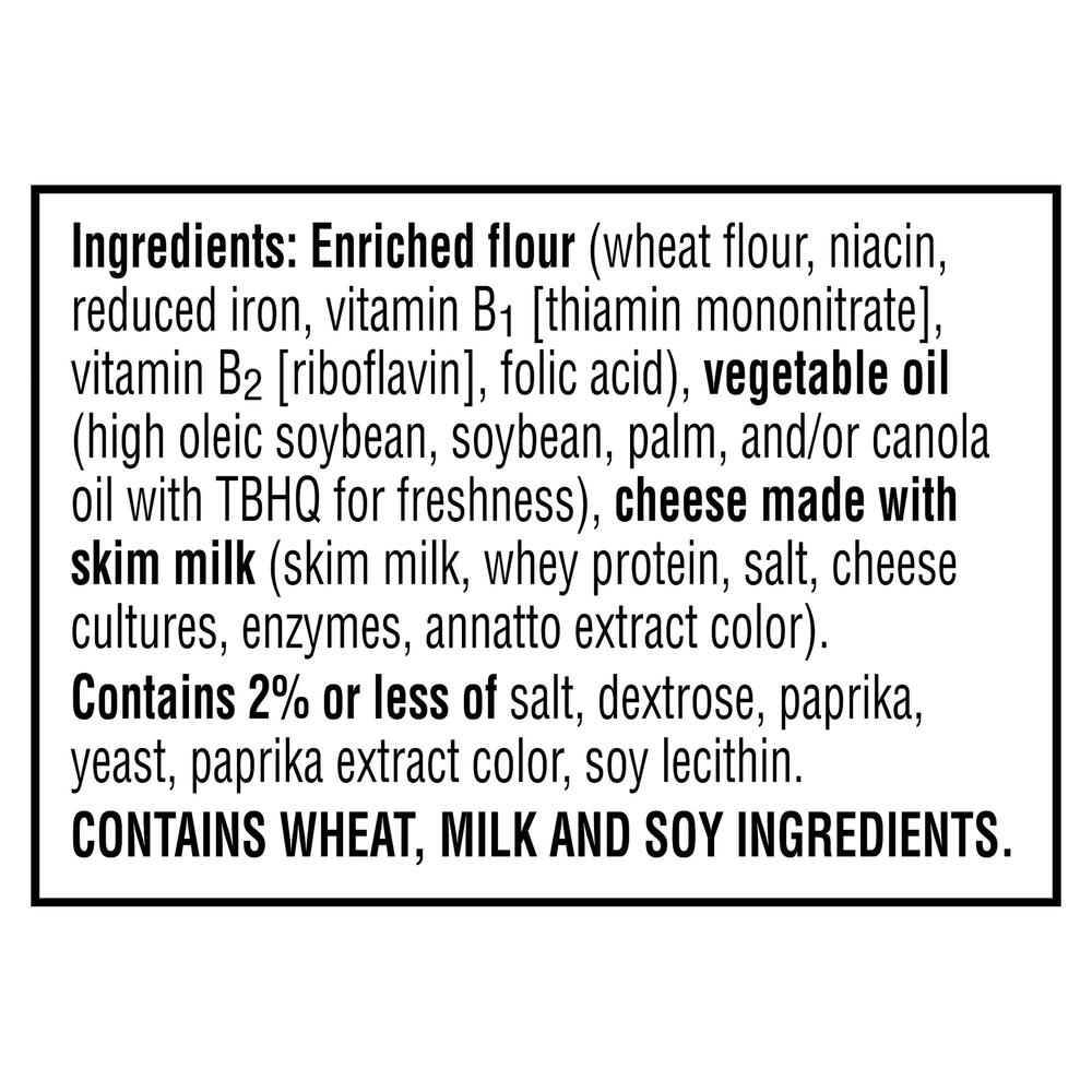 Cheez-It Baked Snack Crackers, Extra Toasty-Ingredients