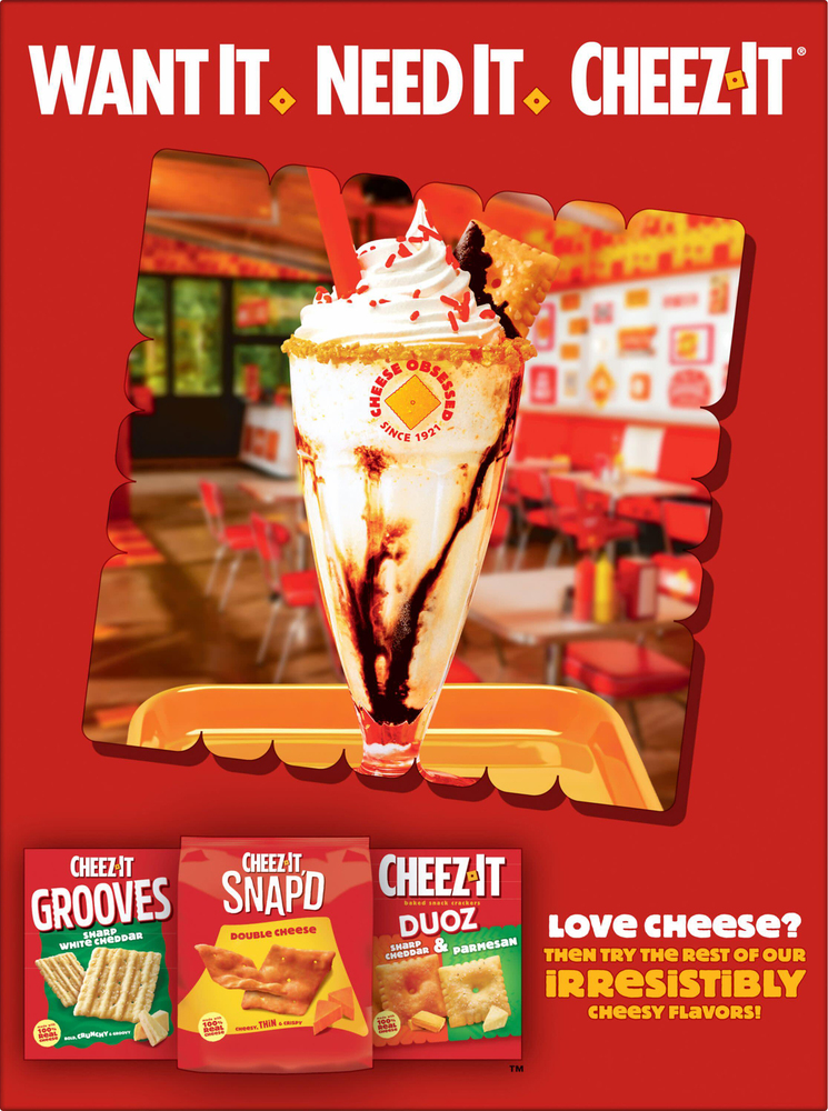 cheechee70ページ Cheez-It Extra Cheesy Cheese Crackers, Baked Snack Crackers