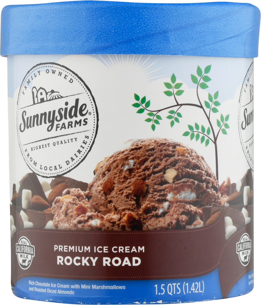 Sunnyside Farms Ice Cream, Premium, Rocky RoadPlanogramLeft