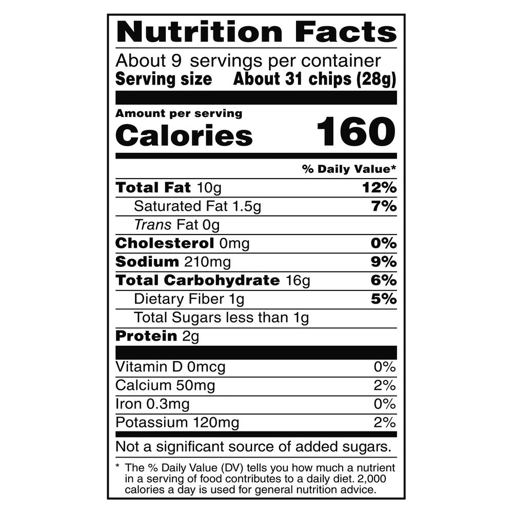 Fritos Corn Chips Chili Cheese Nutrition Facts
