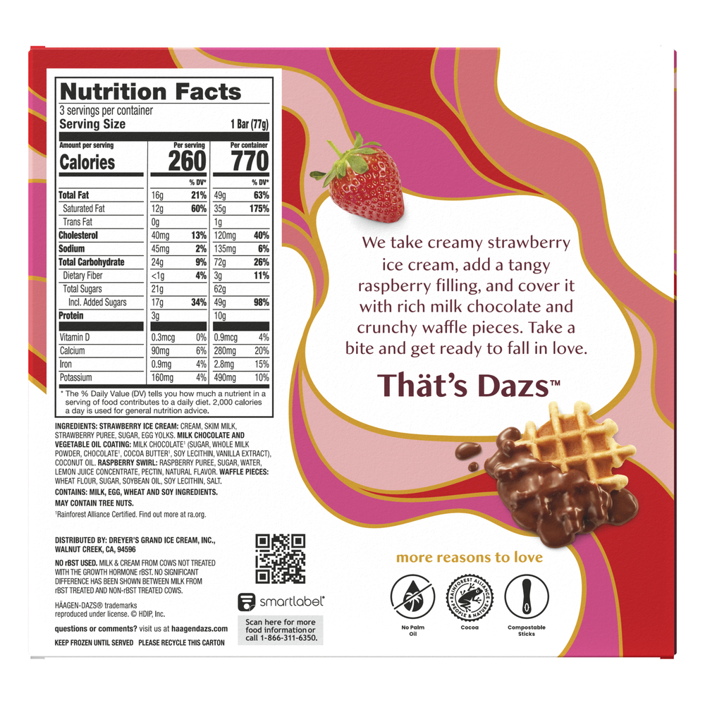 Haagen-Dazs Ice Cream Bars, Peppermint Bark