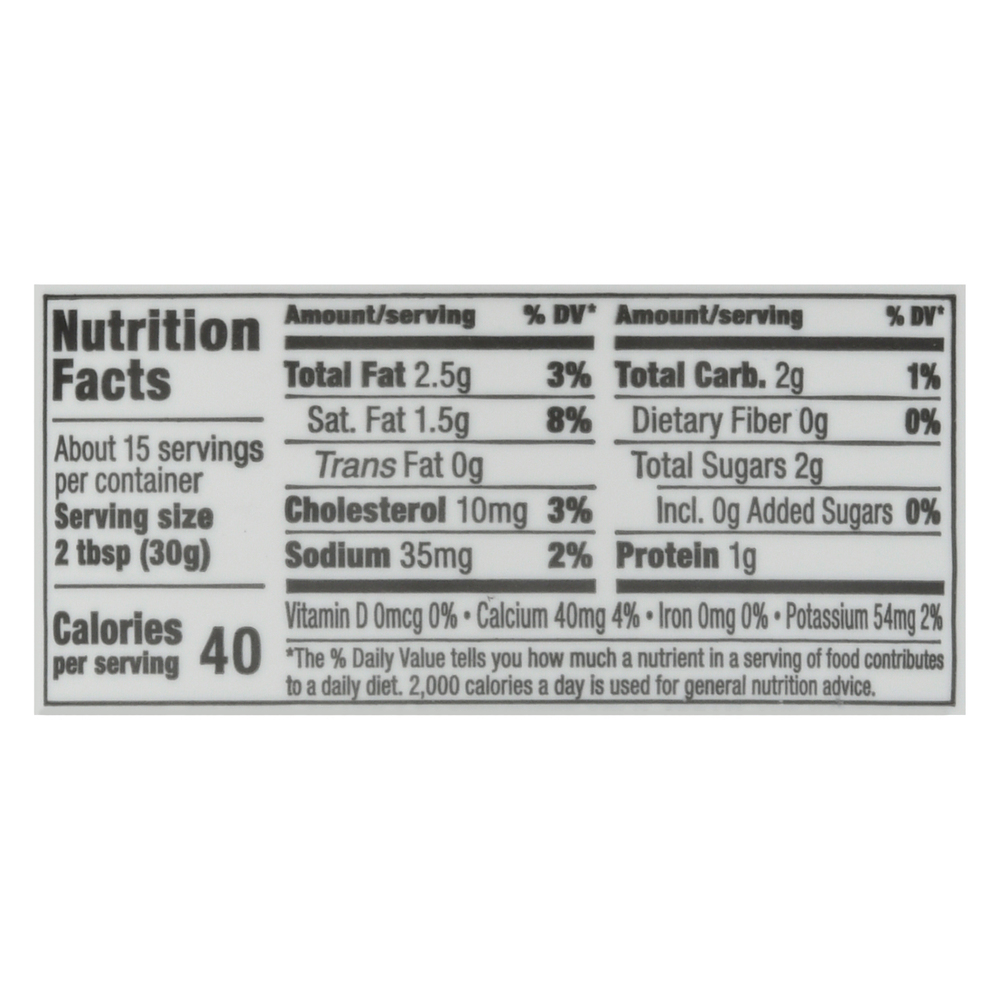 Sunnyside Farms Sour Cream, LightNutritionFacts