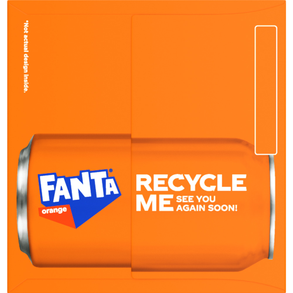 Fanta Orange Soda Soft Drink Fridge Pack