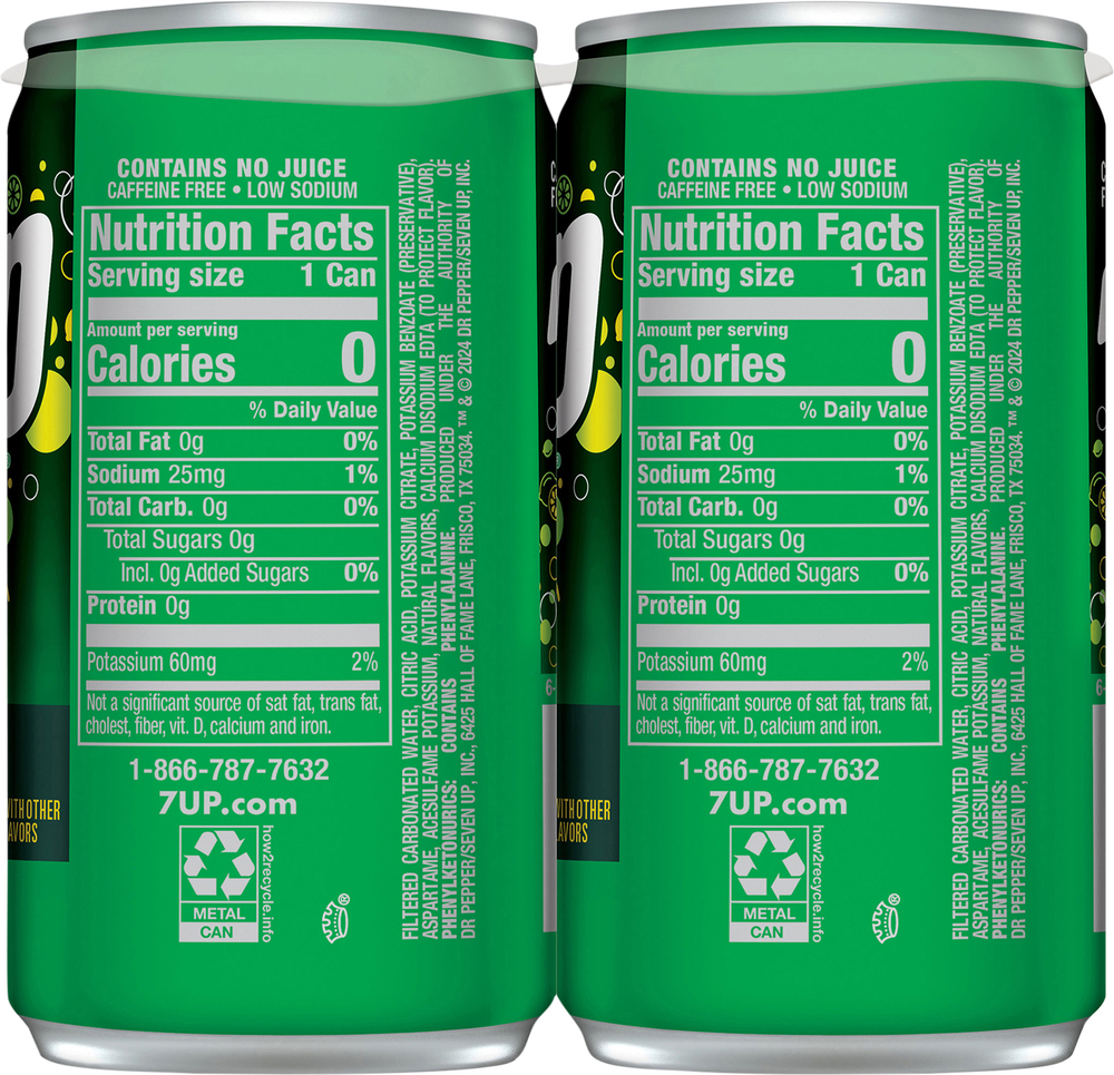 7-UP Soda, Zero Sugar, Lemon Lime