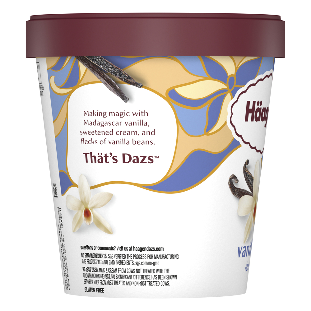 HaagenDazs Ice Cream, Vanilla BeanPlanogramLeft
