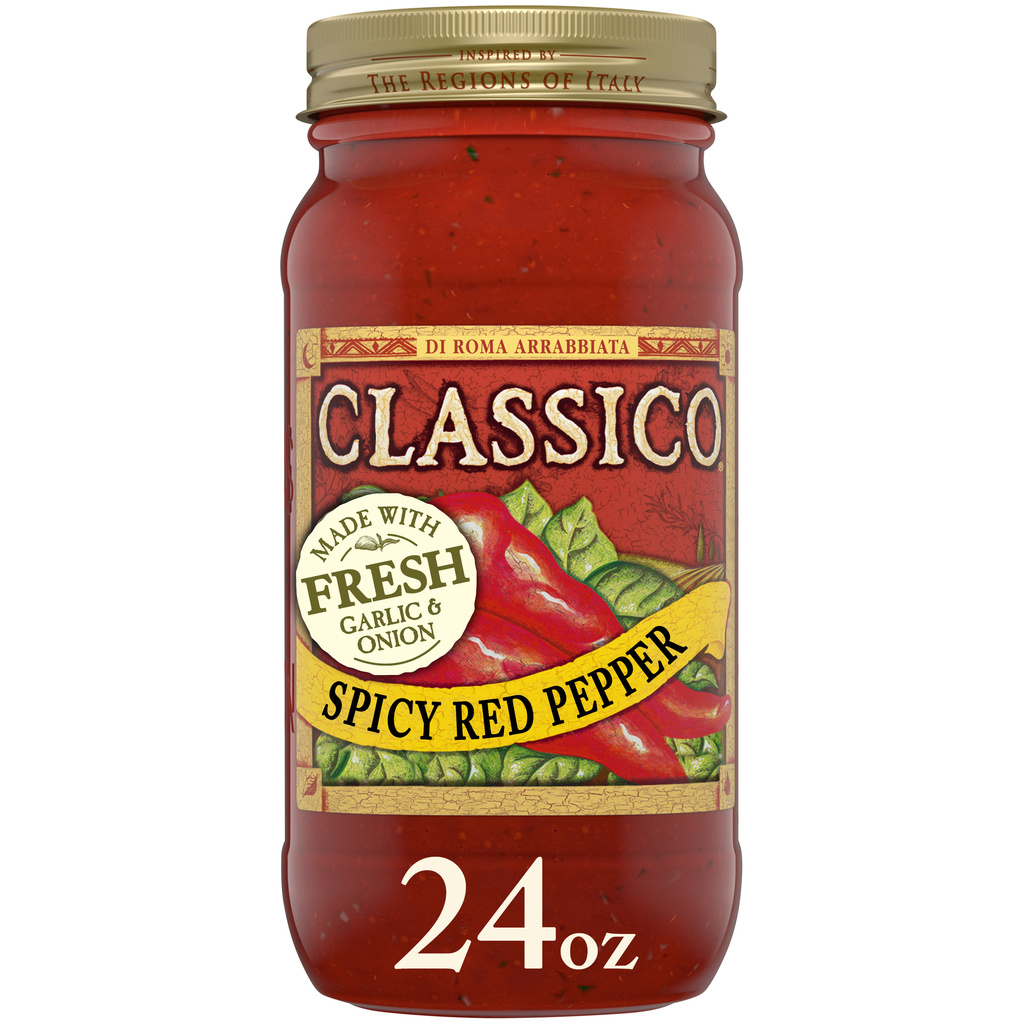 Classico Pizza Sauce, Spicy Red Pepper-Hero