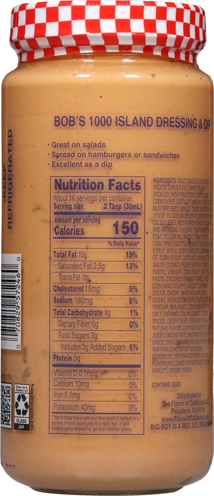 Bob's Salad Dressing & Dip, Thousand Island