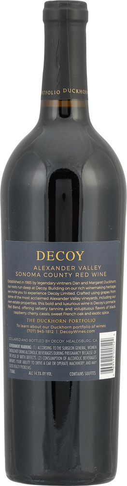 Decoy Red Blend, Alexander Valley