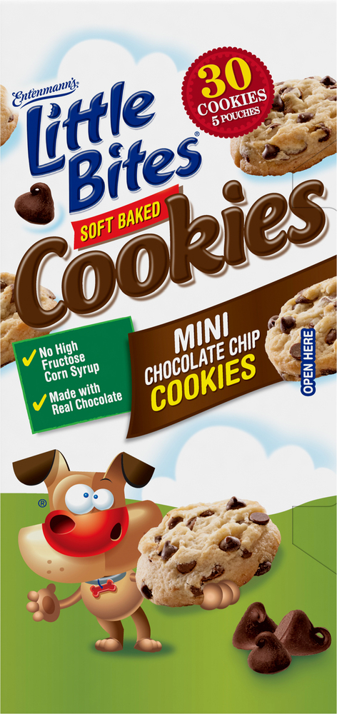 Entenmann's Little Bites Cookies, Chocolate Chip, Mini, Soft Baked