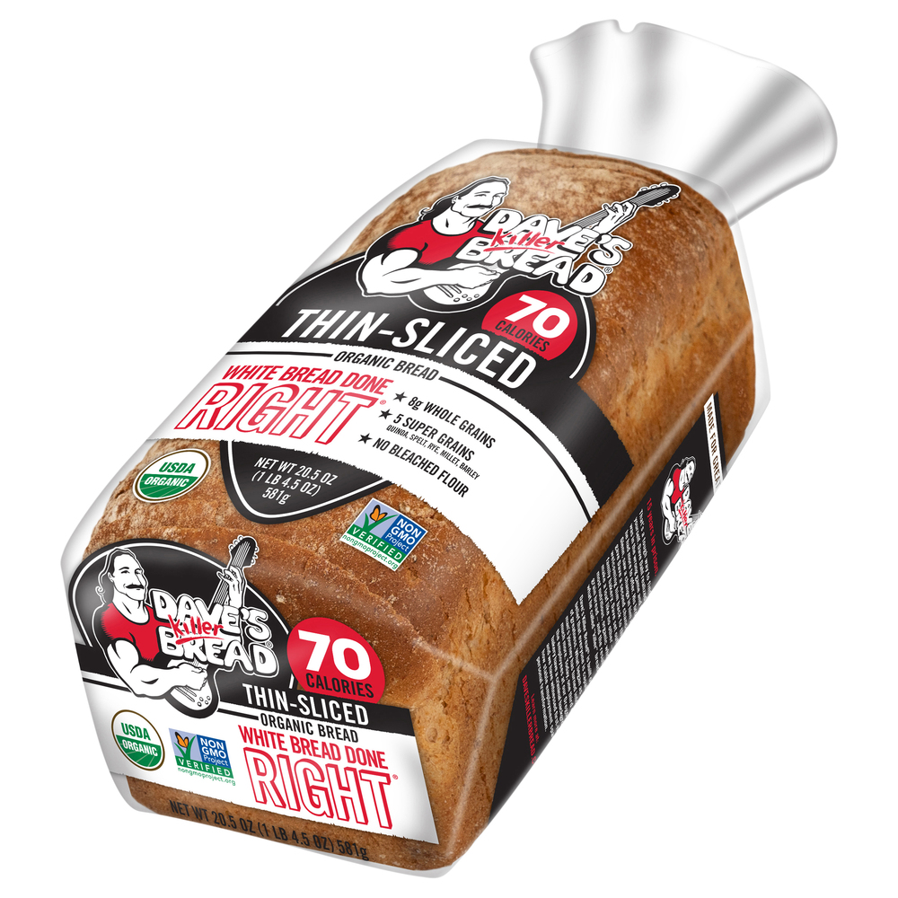Dave's Killer Bread Bread, Organic, White Bread Done Right, ThinSliced