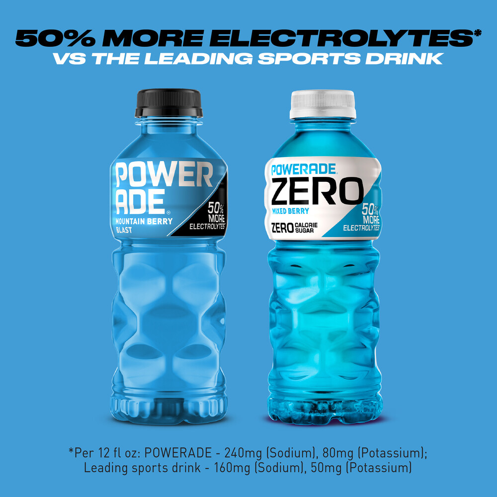 Powerade Sports Drink, Zero Sugar, Mixed Berry
