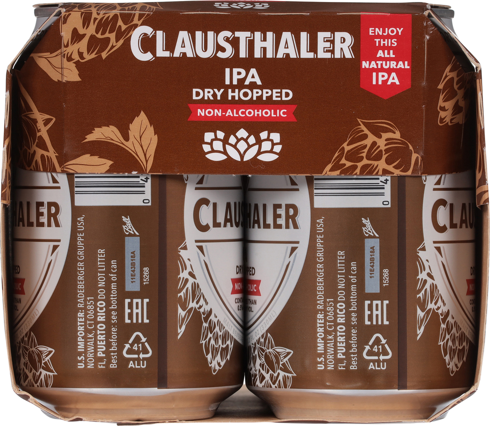 Clausthaler Beer, Dry Hopped, NonAlcoholic, 6 PackPlanogramRight