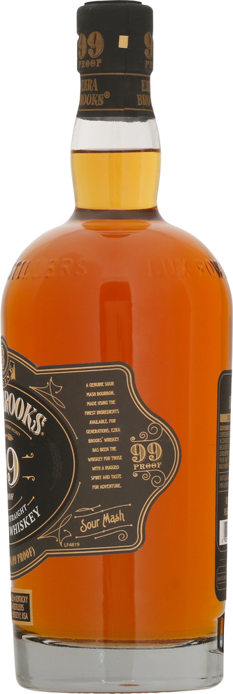 Ezra Brooks Bourbon Whiskey, Kentucky Straight, 99 Proof