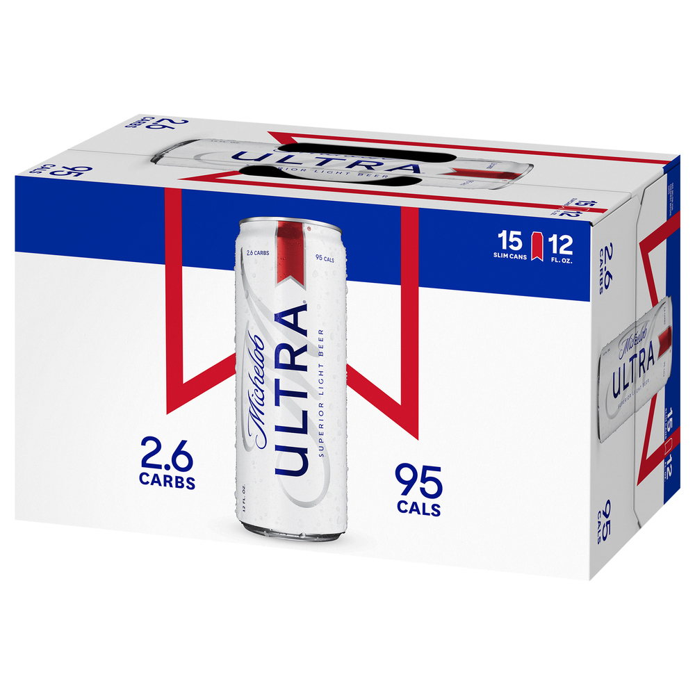 Michelob Ultra Beer, Superior Light-Front-Right-Elevated