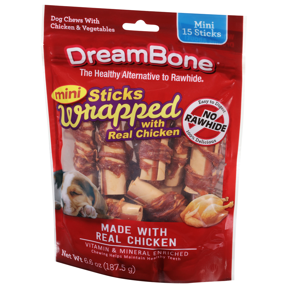 DreamBone Dog Chews, with Chicken & Vegetables, Real Chicken