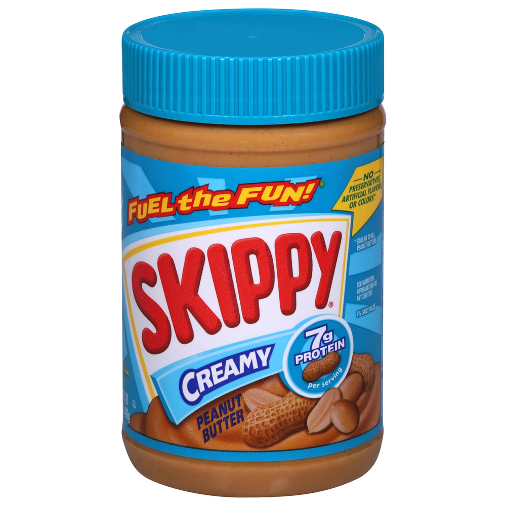 Skippy Peanut Butter, CreamyFrontRightElevated