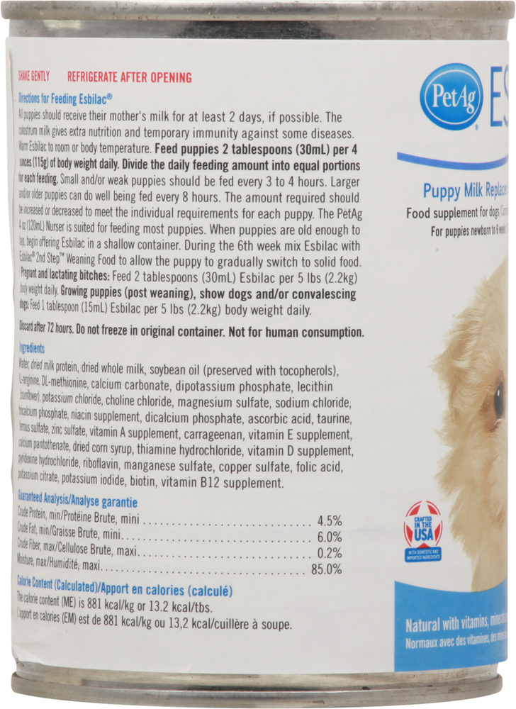 Petag milk replacer for puppies shop