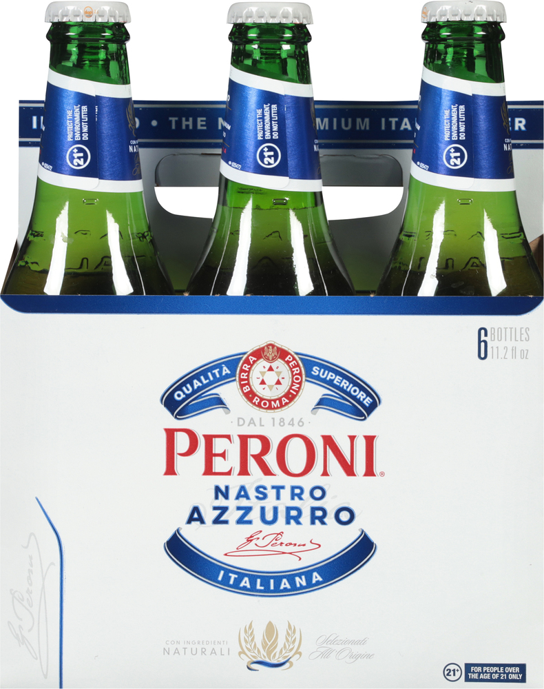Peroni Nastro Azzurro Beer, 6 Pack