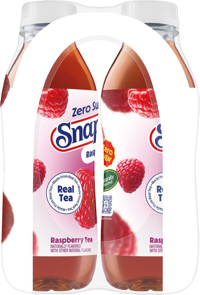 Snapple Tea, Zero Sugar, Raspberry, 6 Pack-Planogram-Left