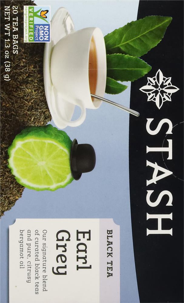 Stash Black Tea, Earl Grey, BagsPlanogramBack