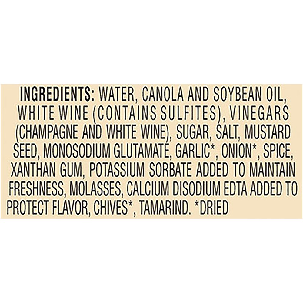 champagne vinaigrette dressing calories Girard's