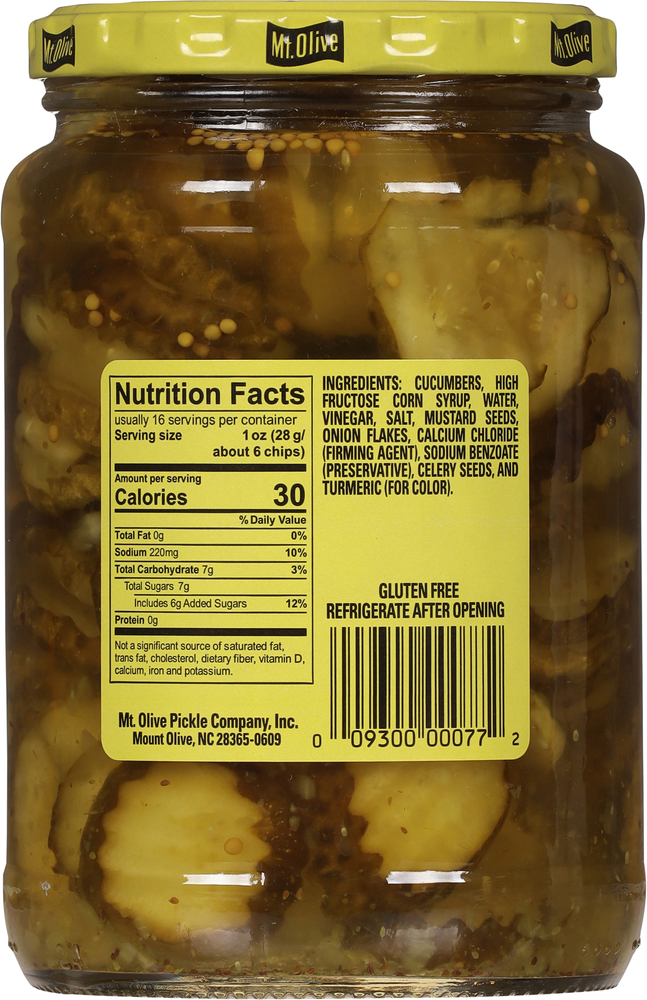 Mt. Olive Resealable Pickle Pouch-Munchies Bread & Butter Chips - View #10