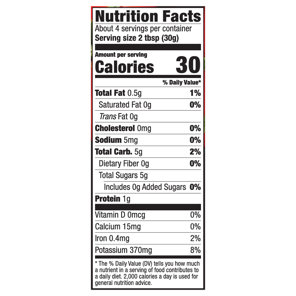 Amore Tomato Paste, Double ConcentratedNutritionFacts