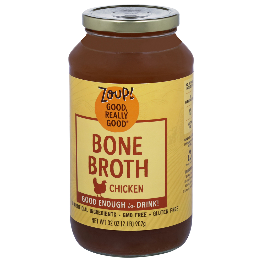 Zoup! Bone Broth, ChickenFrontRightElevated