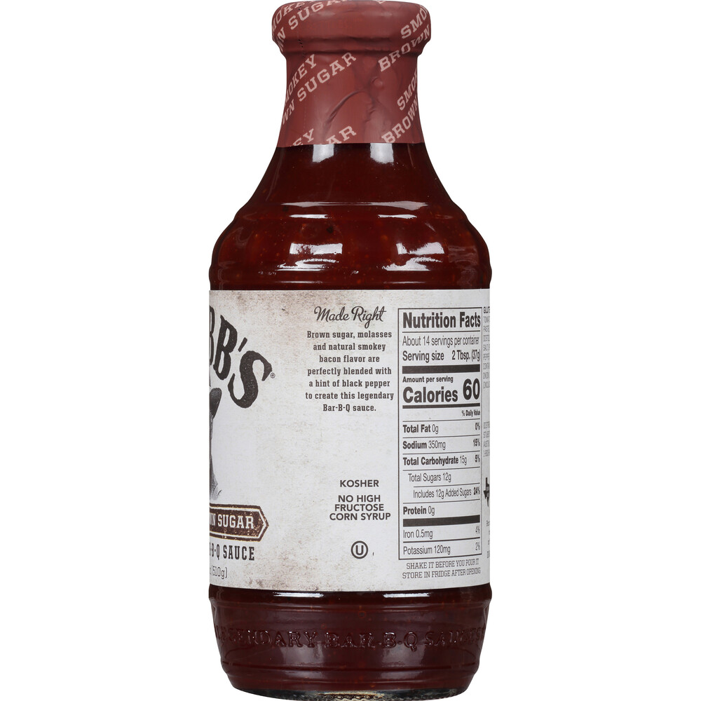 Stubb's Smokey Brown Sugar BBQ Sauce