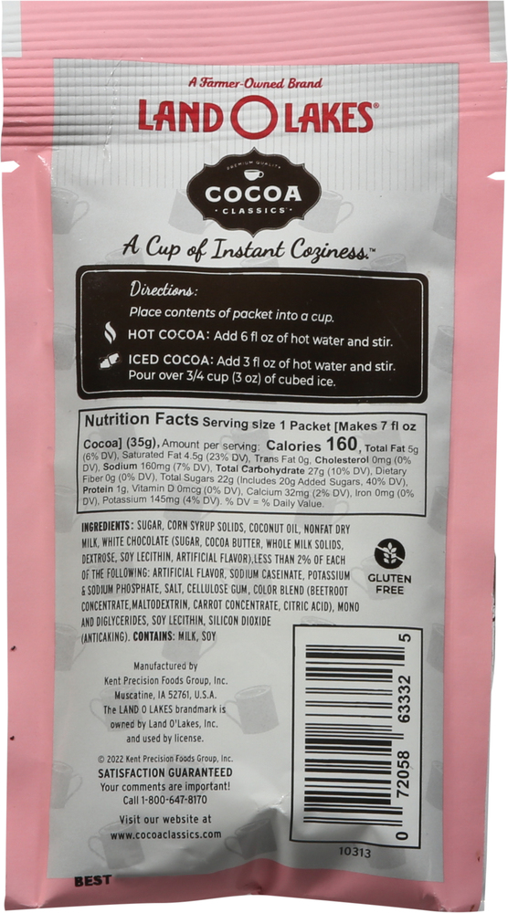 Land O Lakes Cocoa Classics Cocoa Mix, Strawberry & Creme White