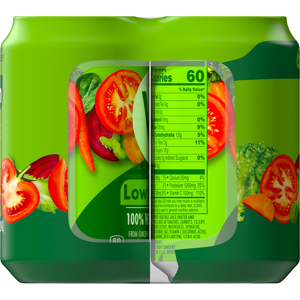 V8 Low Sodium Original 100 Vegetable Juice