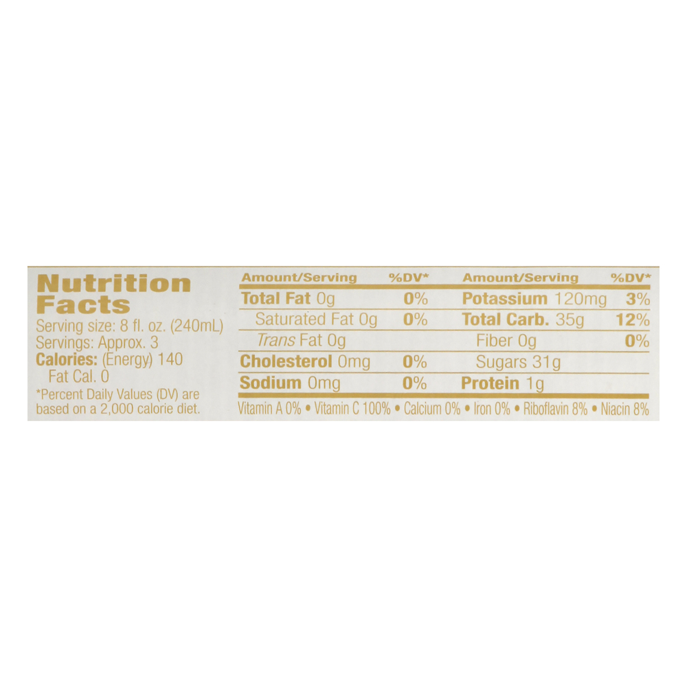 Martinellis Sparkling Cider Nutrition Facts