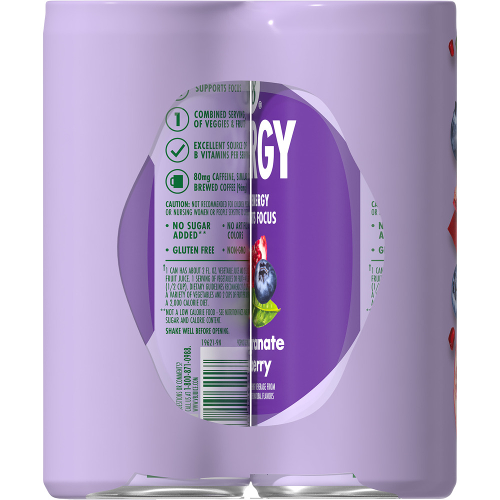 V8 Plus Energy Juice Drink, Pomegranate BlueberryPlanogramRight