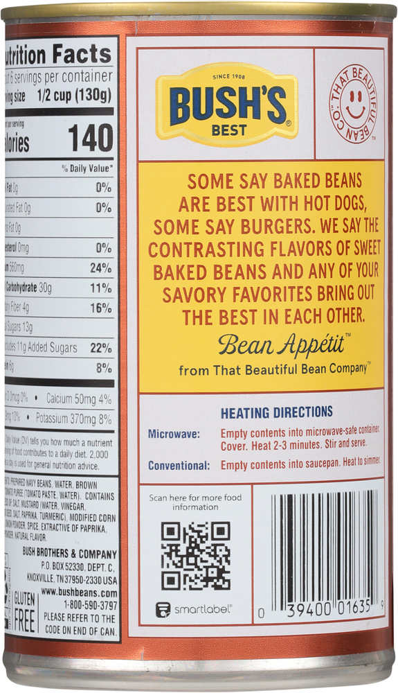 Bush's Best Vegetarian Baked Beans