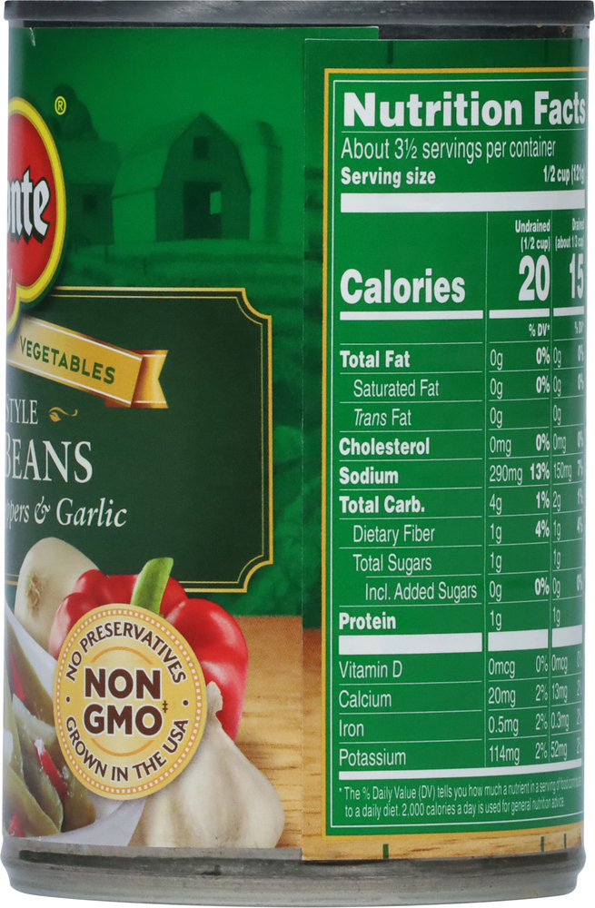 Del Monte Green Beans, French Style, Seasoned VegetablesPlanogramRight