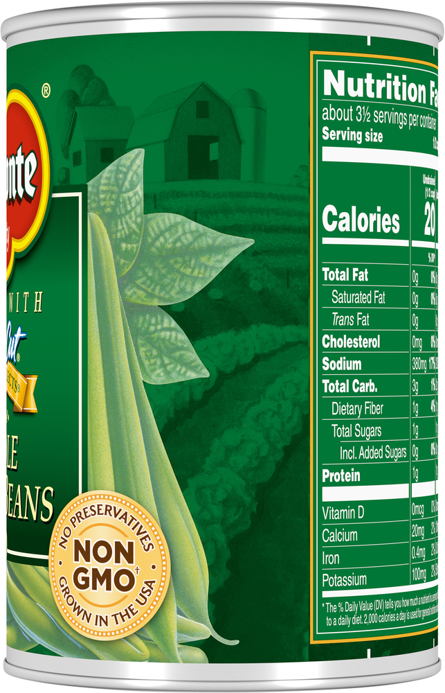 Del Monte Fresh Cut Green Beans, Whole, Blue Lake, Harvest Selects