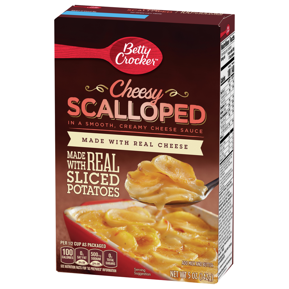 Betty Crocker Potatoes, Scalloped, Cheesy-Front-Right-Elevated