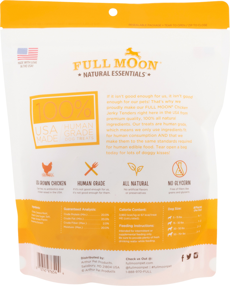 Full Moon Essentials Full Moon Natural Essentials Jerky Tenders Chicken Recipe Dog Treats ...