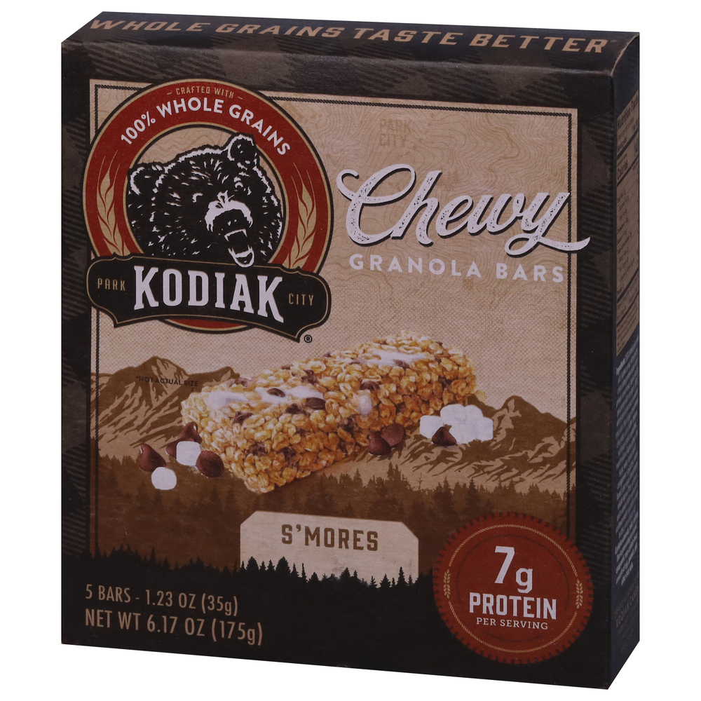 Kodiak Granola Bars, S'Mores, ChewyFrontRightElevated