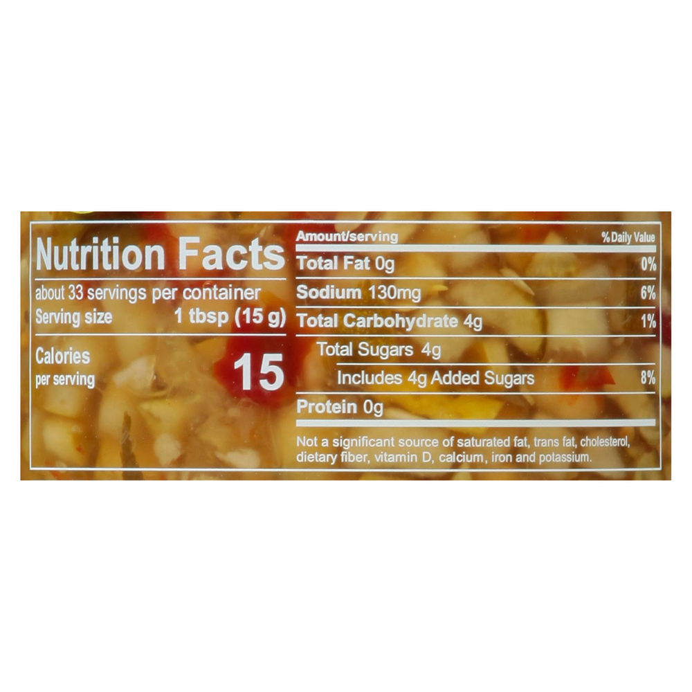 Mt Olive Simply Relish, Deli Style SweetNutritionFacts