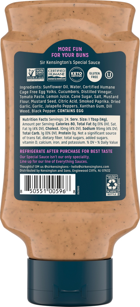 Sir Kensington's Sauce, Special