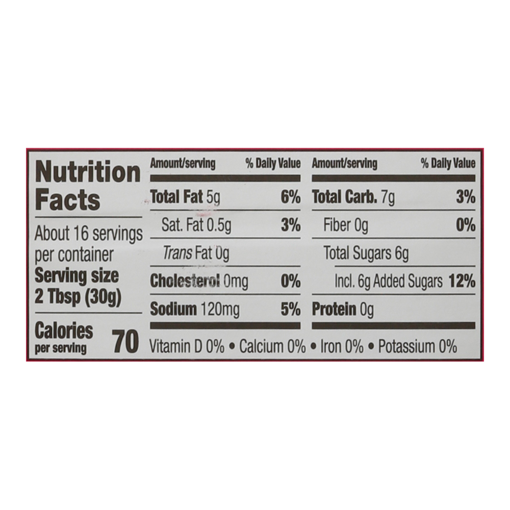 Newman's Own Dressing, Raspberry Walnut VinaigretteNutritionFacts