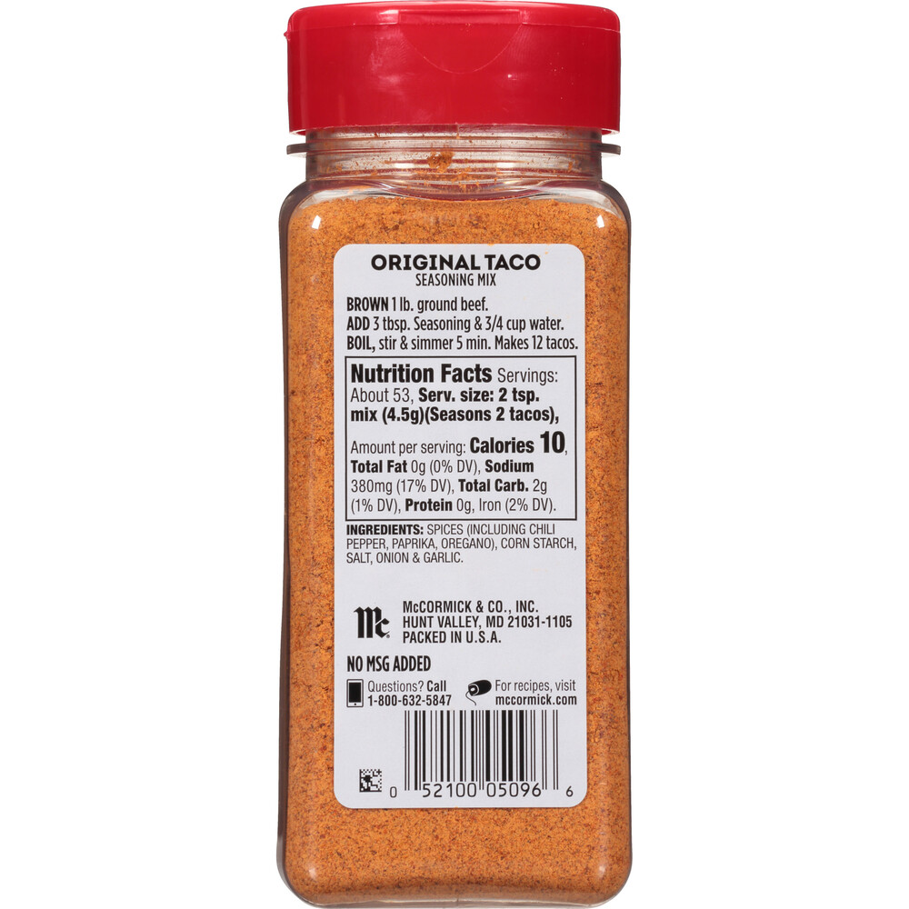 McCormick Original Taco Seasoning Mix