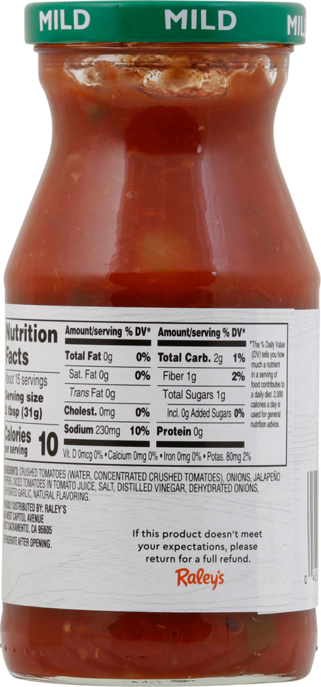 bpc-157 salsa nutrition Raley's Traditional Mild Spicy Black Bean Salsa –