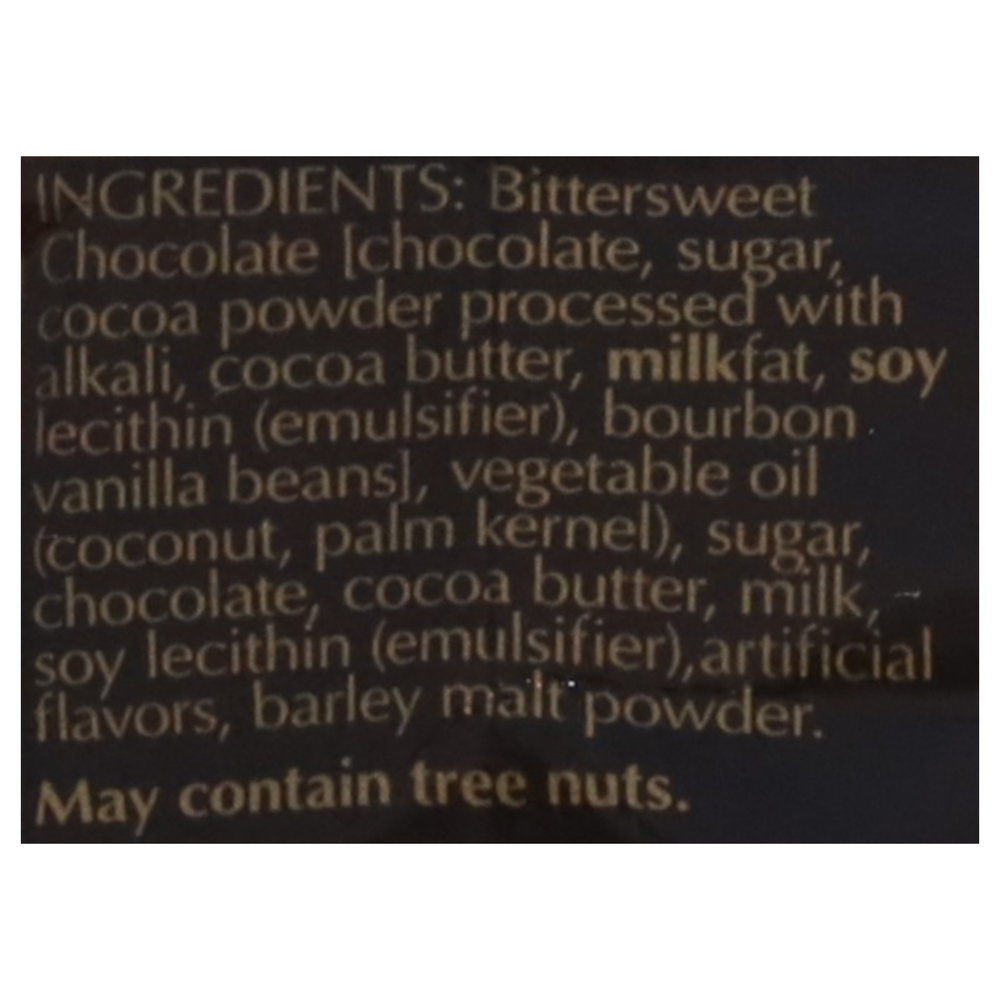 Lindt Lindor Chocolate Truffles Extra Dark Ingredients