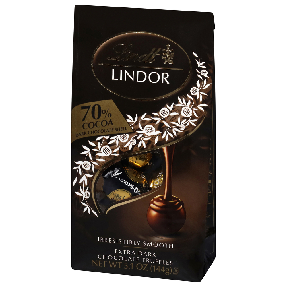 Lindt Lindor Chocolate Truffles, Extra DarkFrontRightElevated